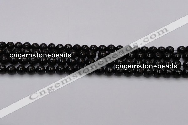 CTE1611 15.5 inches 6mm round A grade black tiger eye beads