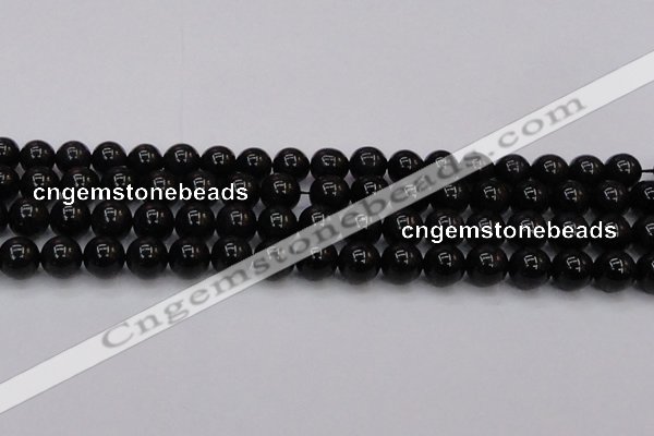 CTE1613 15.5 inches 10mm round A grade black tiger eye beads