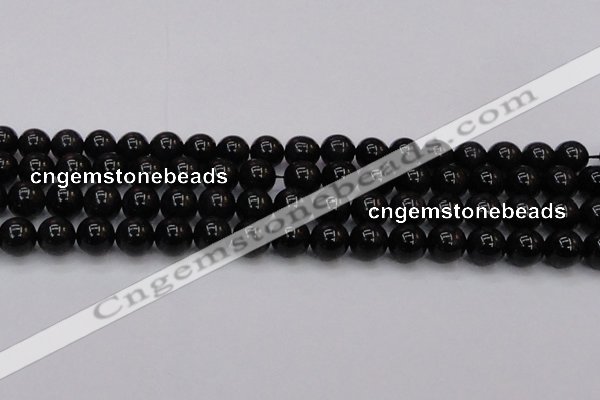 CTE1613 15.5 inches 10mm round A grade black tiger eye beads