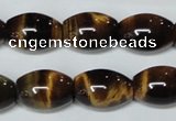 CTE162 15.5 inches 10*30mm rice yellow tiger eye gemstone beads