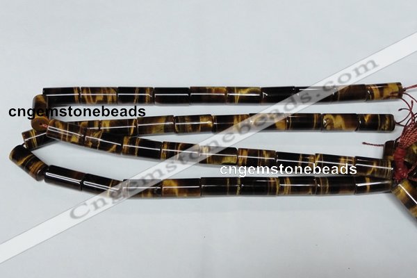 CTE163 15.5 inches 4*8mm column yellow tiger eye gemstone beads