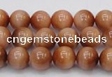 CTE1650 15.5 inches 4mm round sun orange tiger eye beads