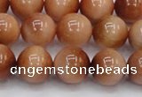 CTE1653 15.5 inches 10mm round sun orange tiger eye beads