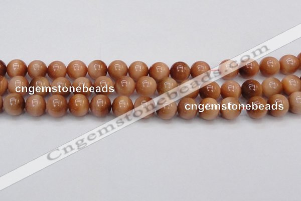 CTE1653 15.5 inches 10mm round sun orange tiger eye beads