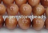 CTE1654 15.5 inches 12mm round sun orange tiger eye beads