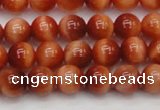 CTE1660 15.5 inches 4mm round sun orange tiger eye beads