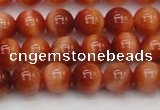 CTE1661 15.5 inches 6mm round sun orange tiger eye beads