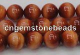 CTE1662 15.5 inches 8mm round sun orange tiger eye beads