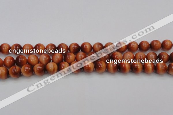 CTE1664 15.5 inches 12mm round sun orange tiger eye beads