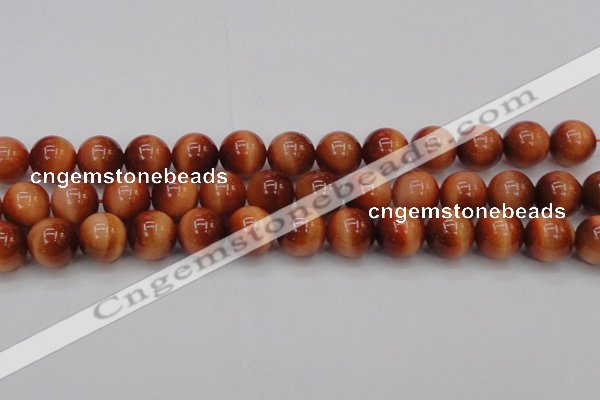 CTE1666 15.5 inches 16mm round sun orange tiger eye beads