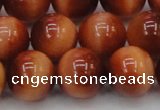 CTE1667 15.5 inches 18mm round sun orange tiger eye beads