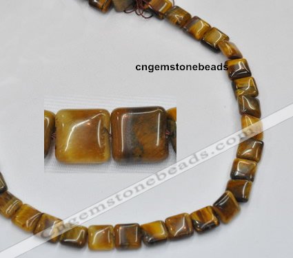 CTE17 15.5 inch 12*12mm square yellow tiger eye beads Wholesale