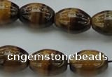 CTE1703 15.5 inches 15*20mm rice yellow tiger eye beads