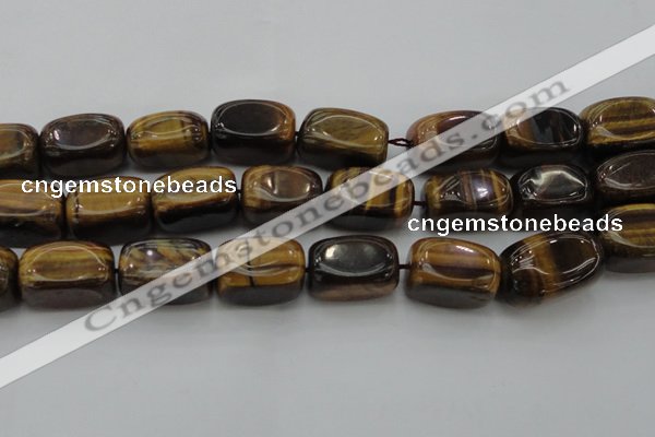 CTE1709 15.5 inches 14*22mm nuggets yellow tiger eye beads