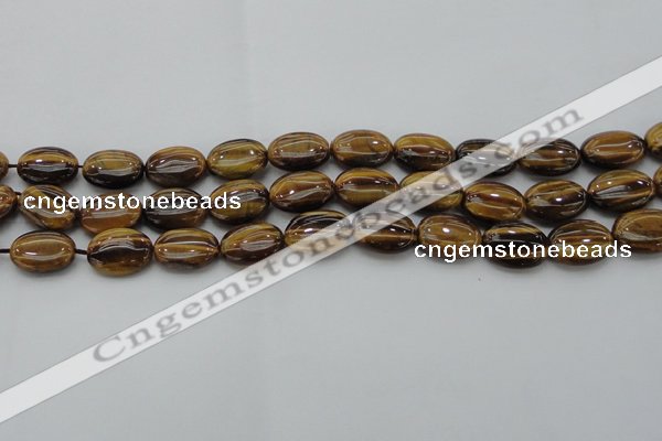 CTE1715 15.5 inches 12*16mm oval yellow tiger eye beads wholesale