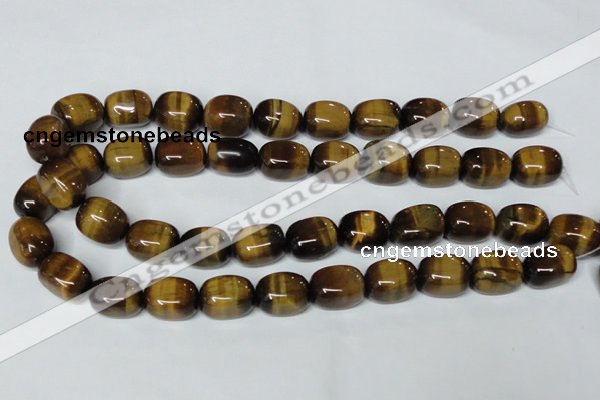 CTE174 15.5 inches 13*18mm nuggets yellow tiger eye gemstone beads