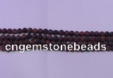 CTE1761 15.5 inches 6mm round matte red tiger eye beads