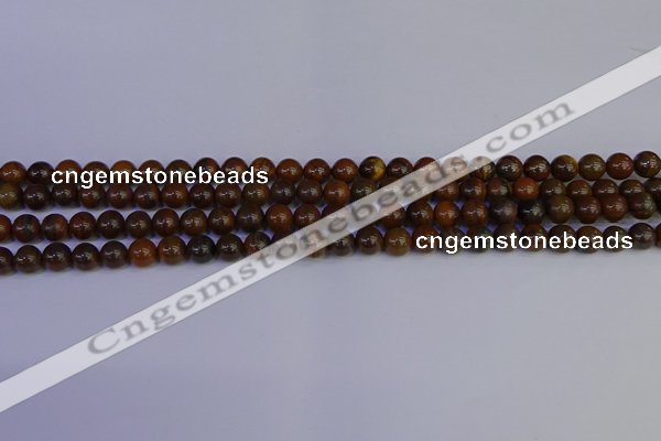 CTE1780 15.5 inches 4mm round yellow iron tiger beads wholesale