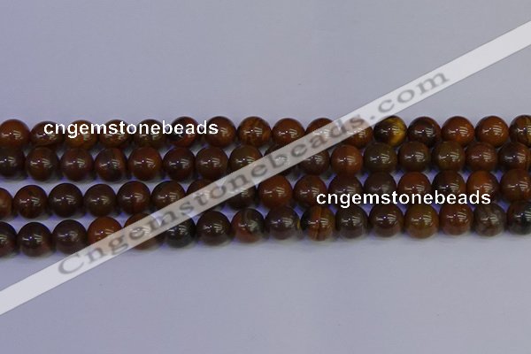 CTE1783 15.5 inches 10mm round yellow iron tiger beads wholesale