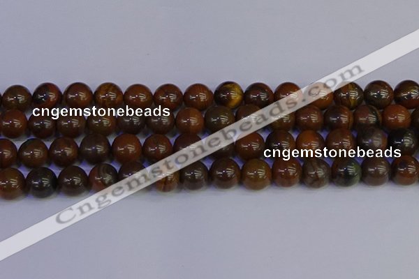 CTE1785 15.5 inches 14mm round yellow iron tiger beads wholesale