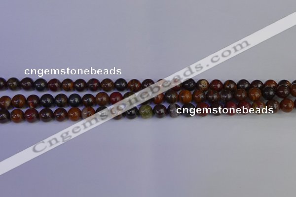 CTE1790 15.5 inches 4mm round red iron tiger beads wholesale