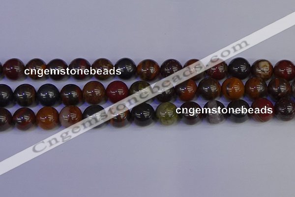 CTE1795 15.5 inches 14mm round red iron tiger beads wholesale