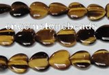 CTE180 15.5 inches 12*12mm heart yellow tiger eye gemstone beads