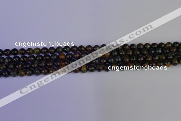 CTE1800 15.5 inches 4mm round blue iron tiger beads wholesale