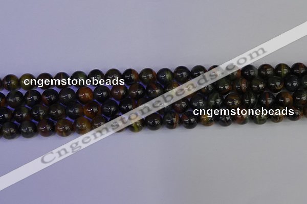 CTE1803 15.5 inches 10mm round blue iron tiger beads wholesale