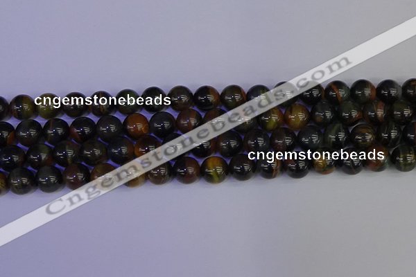 CTE1804 15.5 inches 12mm round blue iron tiger beads wholesale