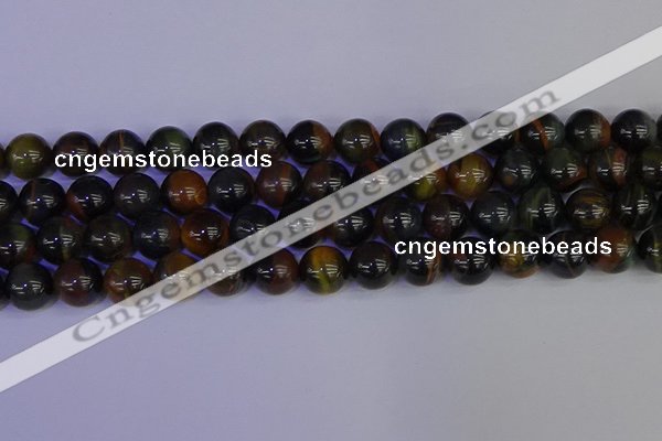 CTE1805 15.5 inches 14mm round blue iron tiger beads wholesale