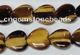 CTE184 15.5 inches 20*20mm heart yellow tiger eye gemstone beads