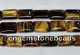 CTE188 15.5 inches 10*14mm rectangle yellow tiger eye gemstone beads