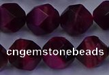 CTE1909 15.5 inches 12mm faceted nuggets red tiger eye beads