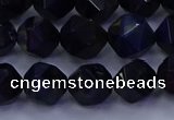 CTE1917 15.5 inches 8mm faceted nuggets blue tiger eye beads