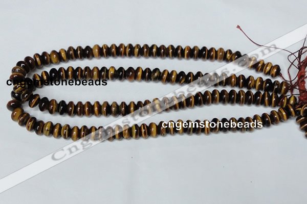 CTE193 15.5 inches 4*6mm rondelle yellow tiger eye gemstone beads