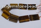 CTE1960 15.5 inches 35*45mm - 35*50mm rectangle yellow tiger eye beads