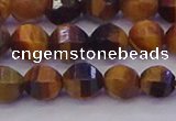 CTE1991 15.5 inches 6mm faceted round yellow tiger eye beads