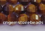 CTE1992 15.5 inches 8mm faceted round yellow tiger eye beads