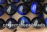 CTE2037 15.5 inches 8mm round blue tiger eye beads wholesale