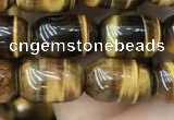 CTE2058 15.5 inches 8*12mm drum yellow tiger eye gemstone beads