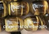 CTE2059 15.5 inches 10*14mm drum yellow tiger eye gemstone beads