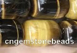 CTE2061 15.5 inches 13*18mm drum yellow tiger eye gemstone beads