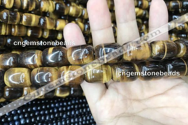 CTE2062 15.5 inches 15*20mm drum yellow tiger eye gemstone beads