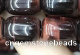 CTE2066 15.5 inches 10*14mm drum red tiger eye gemstone beads
