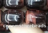 CTE2066 15.5 inches 10*14mm drum red tiger eye gemstone beads