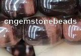 CTE2067 15.5 inches 12*16mm drum red tiger eye gemstone beads