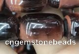 CTE2068 15.5 inches 13*18mm drum red tiger eye gemstone beads