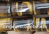 CTE2074 15.5 inches 8*12mm tube yellow tiger eye gemstone beads