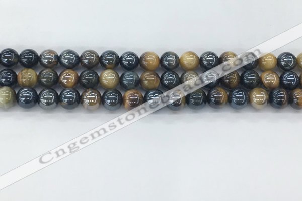 CTE2085 15.5 inches 6mm round AB-color blue & yellow tiger eye beads